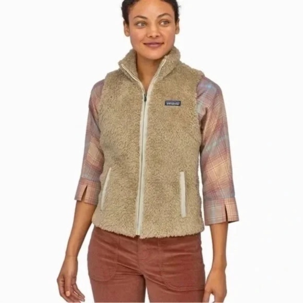 Patagonia Tan Los Gatos Sherpa Style Vest Size: M